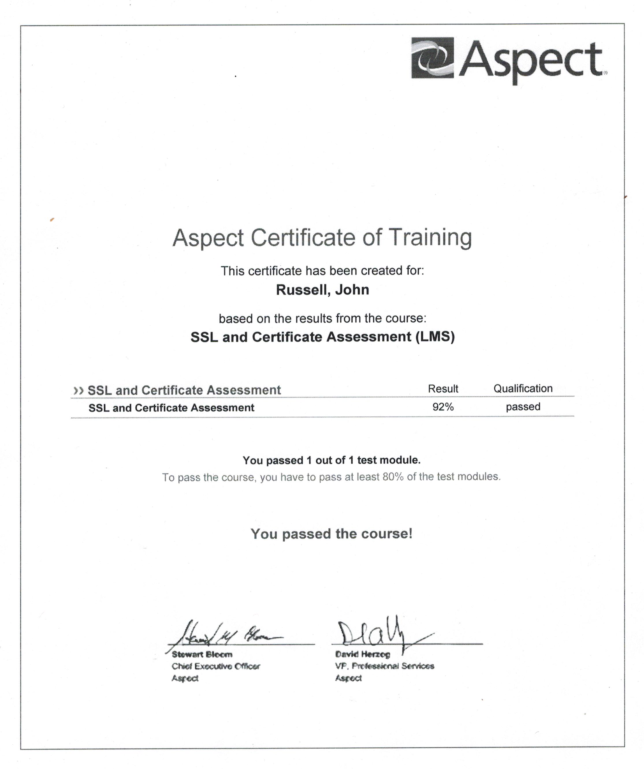 Certificate image